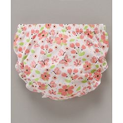 Babyhug 100% Cotton Antibacterial Bloomers Floral & Dot Print Pack of 3 - Multicolor