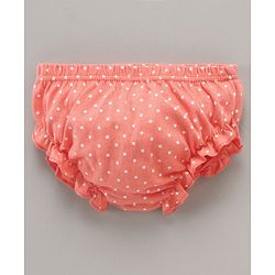 Babyhug 100% Cotton Antibacterial Bloomers Floral & Dot Print Pack of 3 - Multicolor