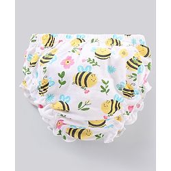 Babyhug 100% Cotton Antibacterial Bloomers Pack of 5 - Multicolour