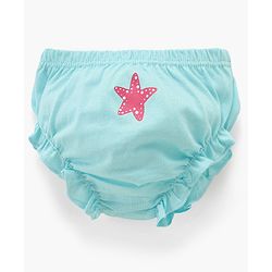 Babyhug 100% Cotton Antibacterial Bloomers Star Print & Striped Pack of 3 - Multicolor