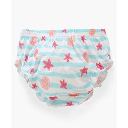 Babyhug 100% Cotton Antibacterial Bloomers Star Print & Striped Pack of 3 - Multicolor
