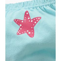 Babyhug 100% Cotton Antibacterial Bloomers Star Print & Striped Pack of 3 - Multicolor