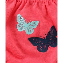 Babyhug 100% Cotton Antibacterial Stripes & Butterfly Print Panties Pack Of 3 - Multicolor