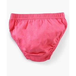 Babyhug Cotton Knit Antibacterial Panties Heart Print Pack of 3 - Multicolour