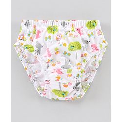Babyhug 100% Cotton Antibacterial Panties Pack of 3 - Multicolour
