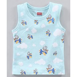 Babyhug 100% Cotton Antibacterial Sleeveless Sando Stripes Printed Pack of 5 - Multicolour
