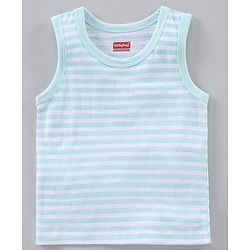 Babyhug 100% Cotton Antibacterial Sleeveless Sando Stripes Printed Pack of 5 - Multicolour