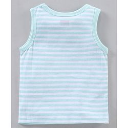 Babyhug 100% Cotton Antibacterial Sleeveless Sando Stripes Printed Pack of 5 - Multicolour