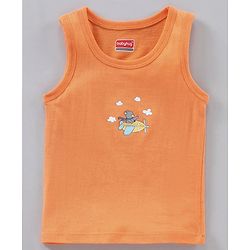Babyhug 100% Cotton Antibacterial Sleeveless Sando Stripes Printed Pack of 5 - Multicolour
