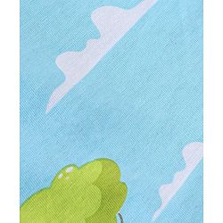 Babyhug Cotton Full Sleeves T-Shirt Jungle Print - Light Blue