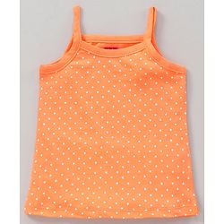 Babyhug 100% Cotton Antibacterial Sleeveless Slips Oranges Print Pack of 3 - Orange Peach Sky Blue