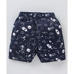 Babyhug Cotton Woven Boxers Printed Pack of 3- Multicolor