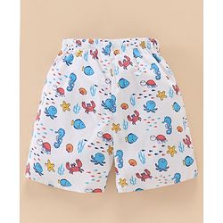 Babyhug Cotton Woven Knee Length Boxers Multi Printed Pack of 3 - Multicolour