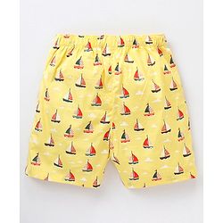 Babyhug Cotton Woven Star Printed & Checks Boxers Pack Of 3 - Multicolour