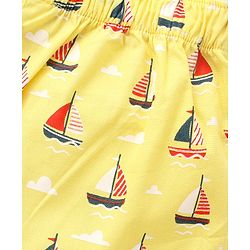 Babyhug Cotton Woven Star Printed & Checks Boxers Pack Of 3 - Multicolour