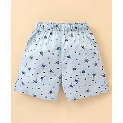 Babyhug Cotton Woven Star Printed Boxers Pack Of 3 - Multicolour