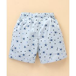 Babyhug Cotton Woven Star Printed Boxers Pack Of 3 - Multicolour