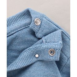 Babyhug Full Sleeves Cotton Knit Sweatshirt With Minions Print - Blue