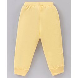 Babyhug Cotton Knit Full Sleeves T-Shirt & Lounge Pant Set All Over Minnie Mouse Print - Blue Yellow