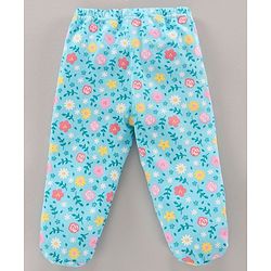 Babyhug Knit Bootie Leggings Multi Print Pack Of 3 - Multicolor