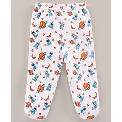 Babyhug Bootie Leggings Multiprint Pack of 3 - Multicolor