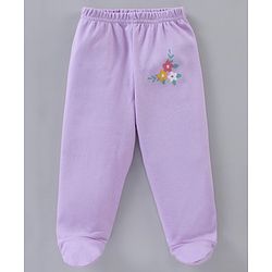 Babyhug Full Length Cotton Bootie Leggings Floral & Dot Print Pack Of 3- Multicolor