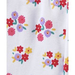 Babyhug Full Length Cotton Bootie Leggings Floral & Dot Print Pack Of 3- Multicolor