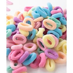 Babyhug Free Size Rubber Bands & Clips Set - Multicolor