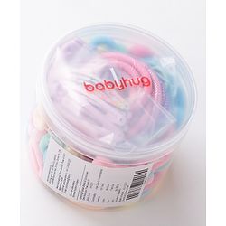 Babyhug Free Size Rubber Bands & Clips Set - Multicolor