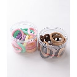 Babyhug Free Size Rubber Bands Sets of 2 - Multicolor