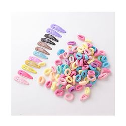 Babyhug Free Size Hair Clips & Bands Set - Multicolor