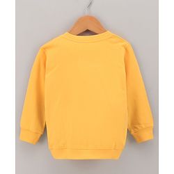 Babyhug Full Sleeves Cut & Sew Sweatshirt With Text Print- Multicolor