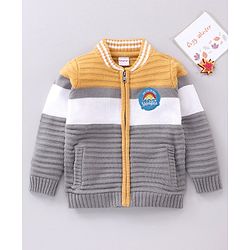 Babyhug Boy Full Sleeves Solid Sweaters