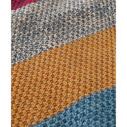 Babyhug Sleeveless Knit Sweater Striped - Multicolour