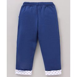 Babyhug Full Sleeves Top & Lounge Pant Miss Perfect Print - Pink Blue