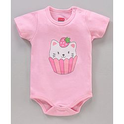 Babyhug 100% Cotton Half Sleeves Onesie Multi Print Pack of 3 - Multicolour