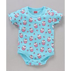 Babyhug 100% Cotton Half Sleeves Onesie Multi Print Pack of 3 - Multicolour