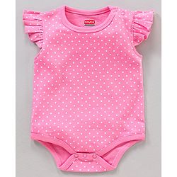Babyhug 100% Cotton Frill Sleeves Onesie Multi Print Pack of 3 - Multicolour