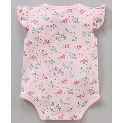 Babyhug 100% Cotton Frill Sleeves Onesie Multi Print Pack of 3 - Multicolour