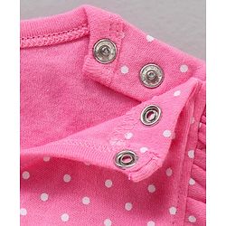 Babyhug 100% Cotton Frill Sleeves Onesie Multi Print Pack of 3 - Multicolour