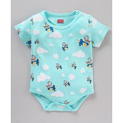 Babyhug 100% Cotton Half Sleeve Onesies Airplane Print Pack of 3 - Multicolor