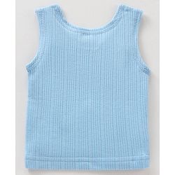 Babyhug Sleeveless Thermal Vests Solid - Blue