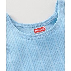 Babyhug Sleeveless Thermal Vests Solid - Blue