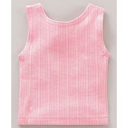 Babyhug Sleeveless Thermal Vests Solid - Pink