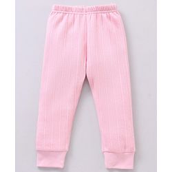 Babyhug Full Sleeves Solid Color Thermal Innerwear Set - Pink