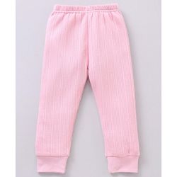 Babyhug Full Sleeves Solid Color Thermal Innerwear Set - Pink