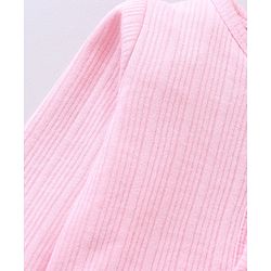 Babyhug Full Sleeves Solid Color Thermal Innerwear Set - Pink
