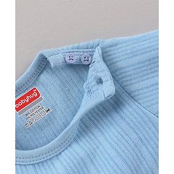 Babyhug Full Sleeves Solid Color Thermal Vest - Blue
