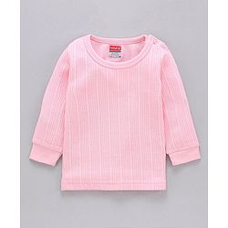 Babyhug Full Sleeves Thermal Vest - Pink