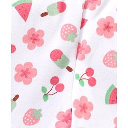 Babyhug Cotton Bootie Leggings Multi Printed Pack of 3 - Multicolour
